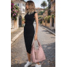 Torebka Damska Listonoszka Worek Shopper Modna Torba na Ramię CC6693 Różowa