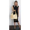 Torebka Damska Listonoszka Worek Shopper Modna Torba na Ramię CC6693 Żółta