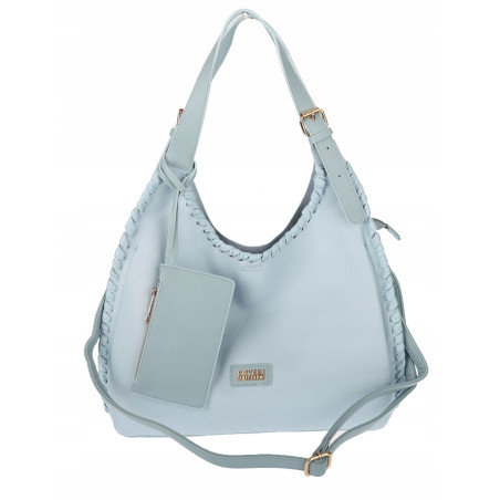 Torebka Damska Listonoszka Worek Shopper Torba na Ramię CC6693 Niebieska