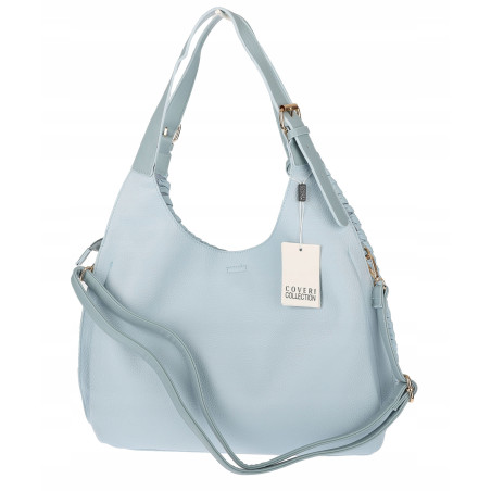 Torebka Damska Listonoszka Worek Shopper Torba na Ramię CC6693 Niebieska
