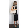 Torebka Damska Listonoszka Worek Shopper Modna Torba na Ramię CC6693 Beżowa