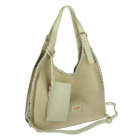 Torebka Damska Listonoszka Worek Shopper Torba na Ramię CC6693 Zielona