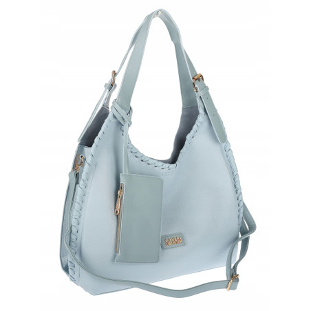 Torebka Damska Listonoszka Worek Shopper Torba na Ramię CC6693 Niebieska