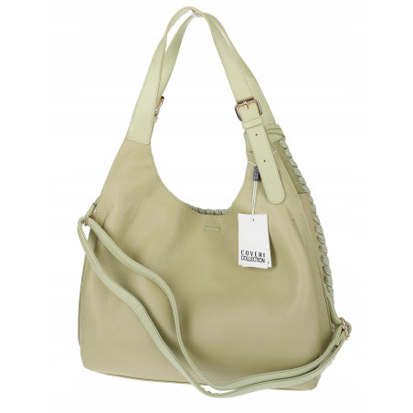 Torebka Damska Listonoszka Worek Shopper Torba na Ramię CC6693 Zielona