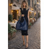 Torebka Damska Listonoszka Worek Shopper Torba na Ramię CC6693 Granatowa
