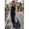 Torebka Damska Listonoszka Worek Shopper Torba na Ramię CC6693 Granatowa
