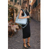 Torebka Damska Listonoszka Worek Shopper Torba na Ramię CC6693 Niebieska