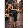 Torebka Damska Listonoszka Worek Shopper Torba na Ramię CC6693 Granatowa