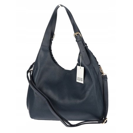 Torebka Damska Listonoszka Worek Shopper Torba na Ramię CC6693 Granatowa
