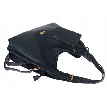Torebka Damska Listonoszka Worek Shopper Torba na Ramię CC6693 Granatowa
