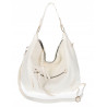 Torebka damska worek shopper A4 hobo pasek duża torba na ramię CC3501 Biała