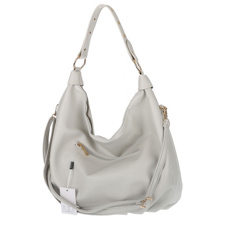 Torebka damska worek shopper A4 hobo pasek duża torba na ramię CC3501 Szara