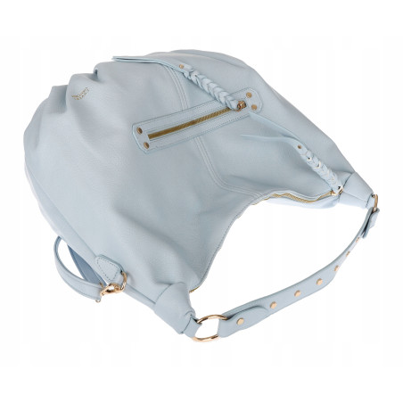 Torebka damska worek shopper A4 hobo pasek duża na ramię CC3501 Niebieska