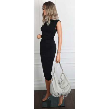 Torebka damska worek shopper A4 hobo pasek duża torba na ramię CC3501 Szara