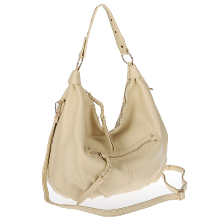 Torebka damska worek shopper A4 hobo pasek duża torba na ramię CC3501 Żółta