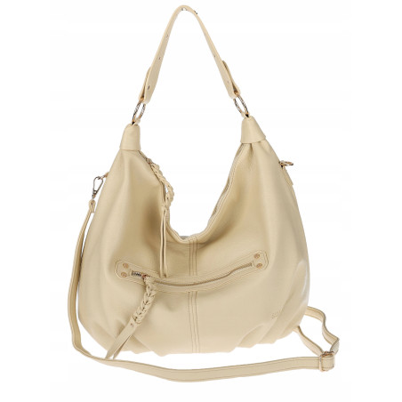 Torebka damska worek shopper A4 hobo pasek duża torba na ramię CC3501 Żółta