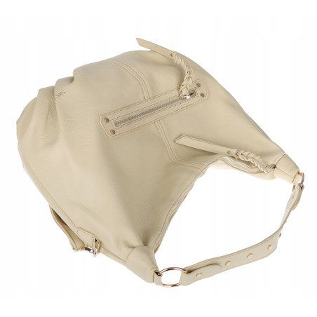 Torebka damska worek shopper A4 hobo pasek duża torba na ramię CC3501 Żółta