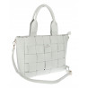 Torebka damska shopper A4 pleciona elegancka na ramię pasek CH3358 Szara