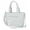Torebka damska shopper A4 pleciona elegancka na ramię pasek CH3358 Szara