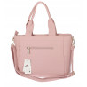 Torebka damska shopper A4 pleciona elegancka na ramię pasek CH3358 Różowa