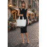 Torebka damska shopper A4 pleciona elegancka na ramię pasek CH3358 Szara