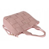 Torebka damska shopper A4 pleciona elegancka na ramię pasek CH3358 Różowa