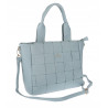 Torebka damska shopper A4 pleciona elegancka na ramię duża CH3358 Niebieska
