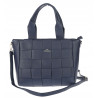 Torebka damska shopper A4 pleciona elegancka na ramię duża CH3358 Granatowa