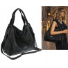 Torebka Damska Worek Shopper Torba na Ramię duża pajemna CC6703 Czarna