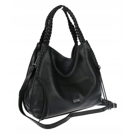 Torebka Damska Worek Shopper Torba na Ramię duża pajemna CC6703 Czarna
