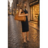 Torebka Damska Worek Shopper Torba na Ramię duża pajemna CC6703 Brązowa