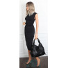 Torebka Damska Worek Shopper Torba na Ramię duża pajemna CC6703 Czarna