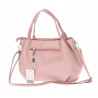 Torebka damska shopper duża A4 na ramię z frędzlami pasek CC50964 Różowa