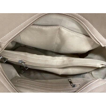 Torebka damska kuferek shopper A4 na ramię z frędzlami pasek MC688 Różowa