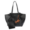 Torebka damska shopper A4 duża torba na ramię elegancka modna DB243 Czarna