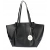 Torebka damska shopper A4 duża torba na ramię elegancka modna DB243 Czarna