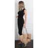Torebka damska shopper A4 duża torba na ramię elegancka modna DB243 Beżowa
