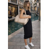 Torebka Damska łódka Shopper Torba na Ramię Listonoszka CC6692 Beżowa