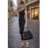 Torebka damska shopper duża pojemna na ramię elegancka torba BS6881 Czarna