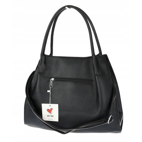 Torebka damska shopper duża pojemna na ramię elegancka torba BS6881 Czarna
