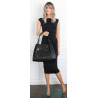 Torebka damska shopper duża pojemna na ramię elegancka torba BS6881 Czarna