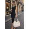 Torebka Damska Worek Shopper Torba na Ramię duża pajemna CH2166 Beżowa
