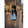 Torebka damska worek shopper duża pojemna na ramię modna CH66816 Niebieska