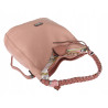 Torebka damska worek shopper duża pojemna na ramię modna CH66816 Różowa