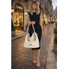 Torebka damska worek shopper duża pojemna na ramię modna CH66816 Beżowa