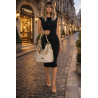 Torebka damska worek shopper duża pojemna na ramię modna CH66816 Beżowa