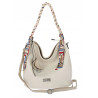 Torebka damska worek shopper duża pojemna na ramię modna CH66816 Beżowa