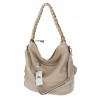 Torebka damska worek shopper duża pojemna na ramię modna CH66816 Beżowa