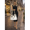 Torebka damska worek shopper duża pojemna na ramię modna CH66816 Biała