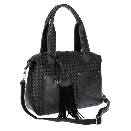 Torebka damska shopper pojemna na ramię do ręki modna torba MC865 Czarna